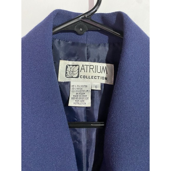 Atrium Collection Navy Blue Double-Breasted Blazer Dress - Picture 3 of 14